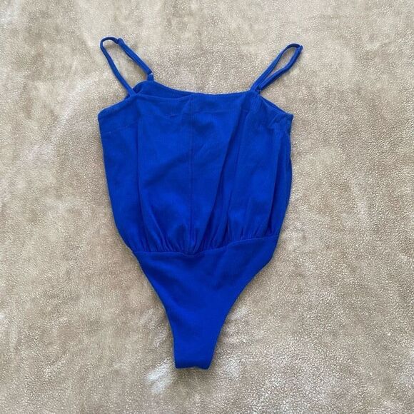 Free People Women’s Blue Bodysuit - Picture 1 of 3